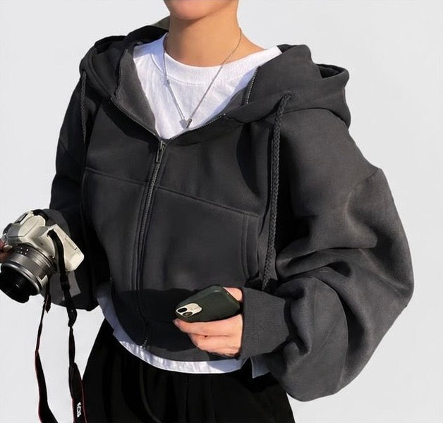 Oversized Zip-Up Hoodie