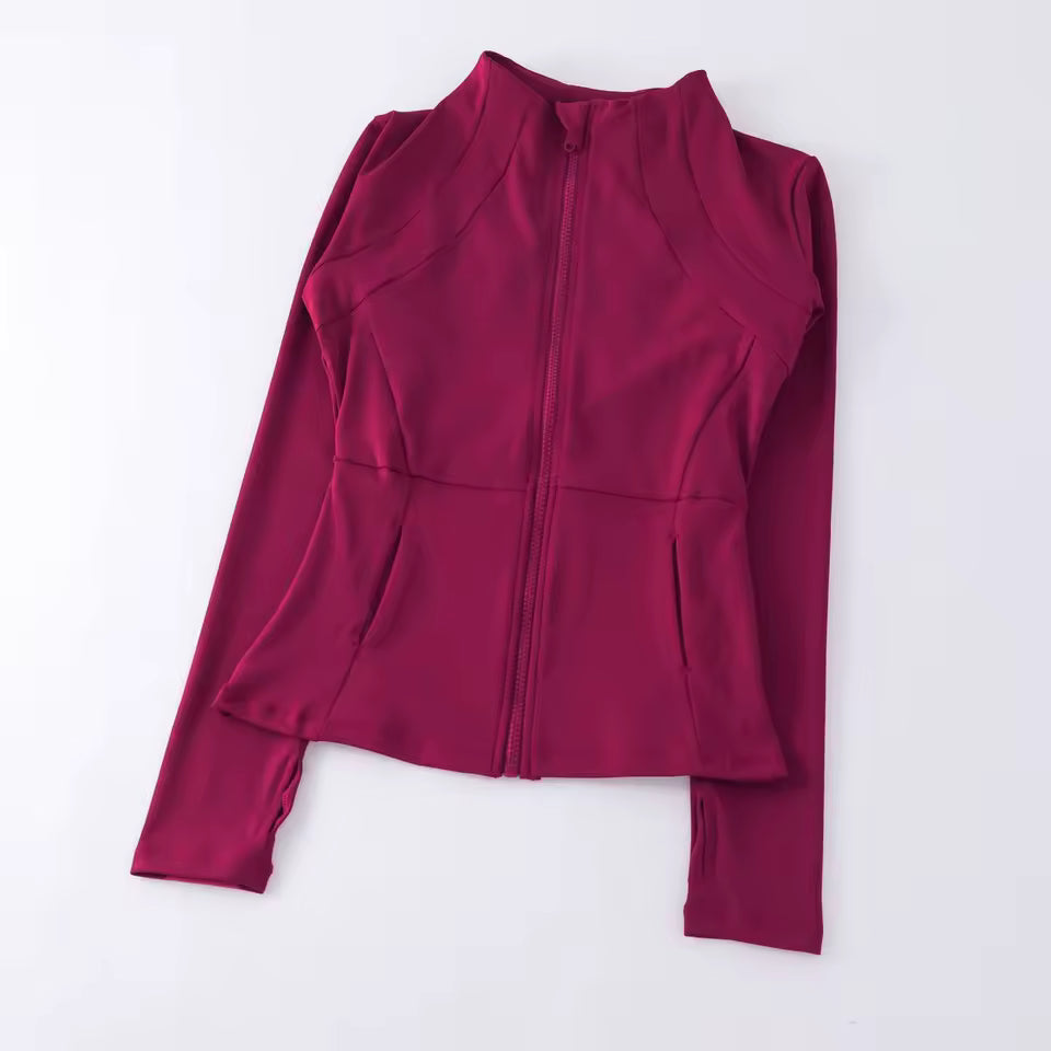 Women's Long Sleeve Active Windbreaker Top Yoga Sportswear