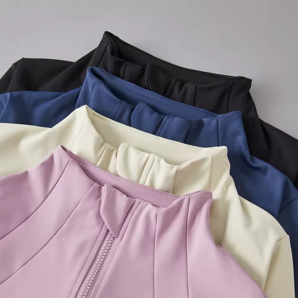 Women's Long Sleeve Active Windbreaker Top Yoga Sportswear