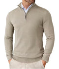 Men’s Quarter-Zip Mock Neck Sweater