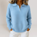Melliza™ | Soft knitted sweater with a collar