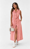 Isabelle | Long denim dress