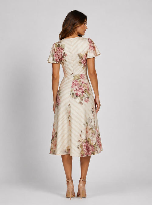 Alba - Vestido Midi Con Estampado Floral